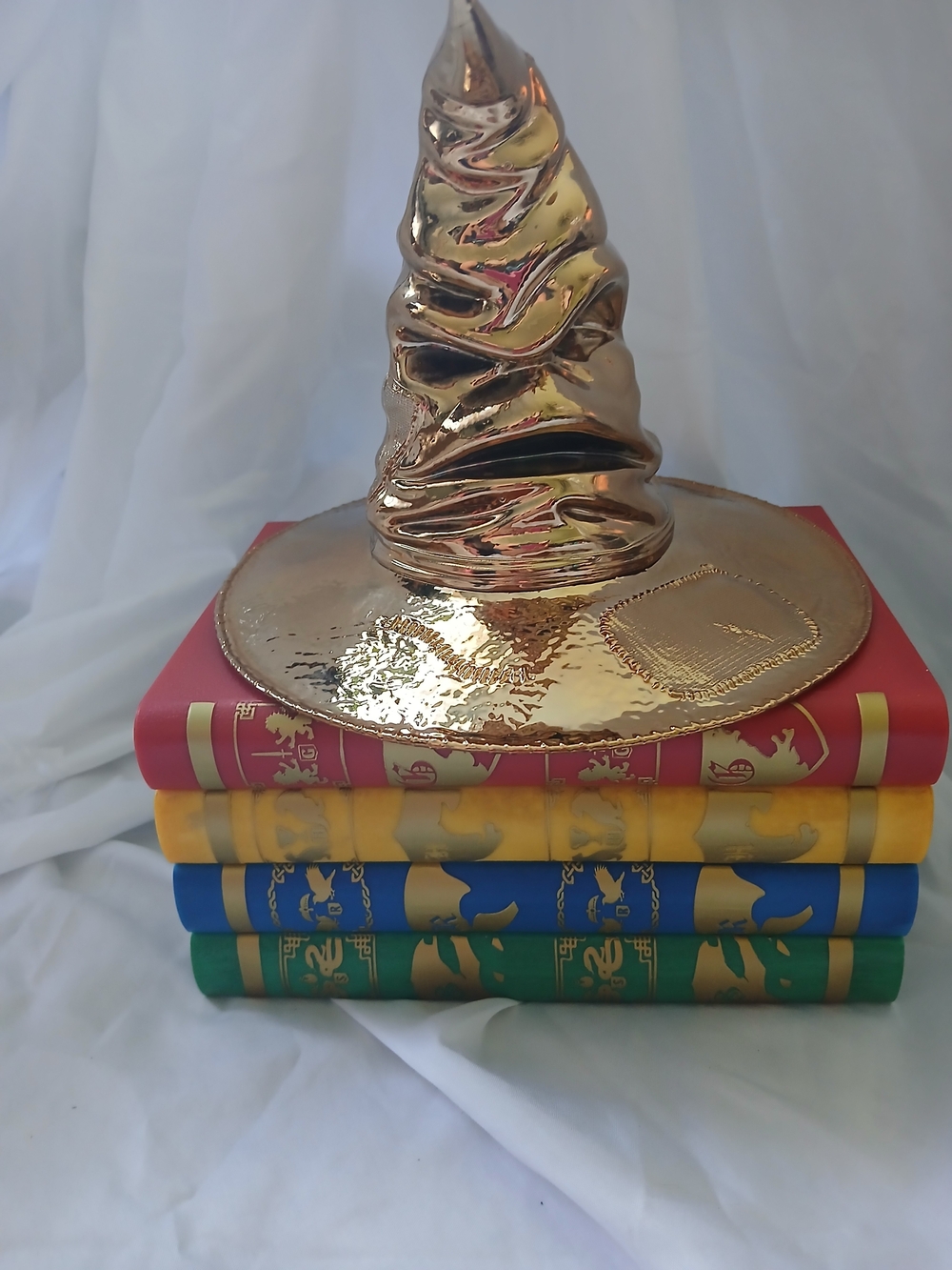 Cinemark Harry Potter 25th Anniversary Gold Sorting Hat Popcorn Bucket In Hand